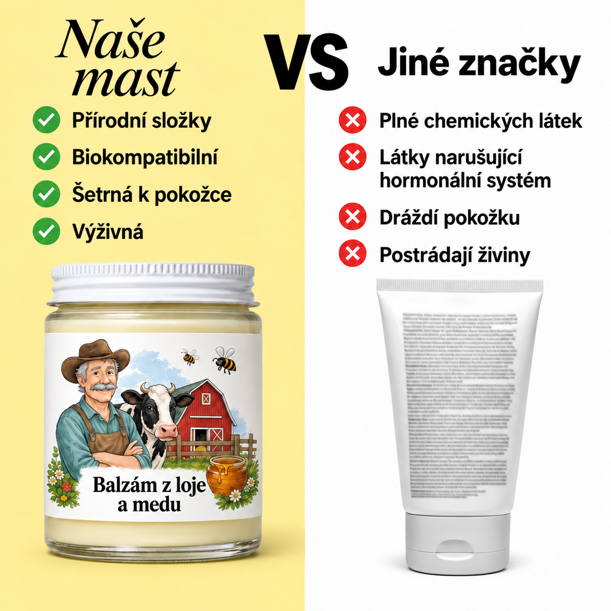 Balzám z loje a medu